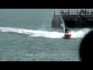 Jet-skiing at Dona paula beach, Goa