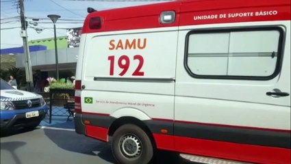 Guarda Municipal e Samu são mobilizados em frente à Acesc
