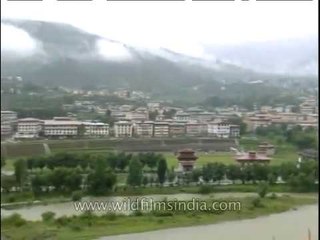Bhutan's unique architecture in Thimphu
