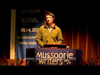 Steve Swenson speaking at Mussoorie Writers Mountain Festival Part - 5