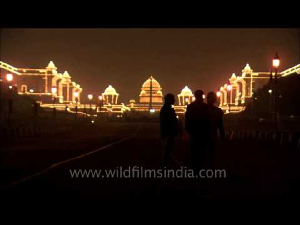 Rashtrapati Bhawan adorned with Diwali lights!