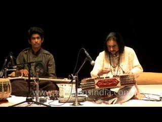 Bhajan Sopori playing classical instrument