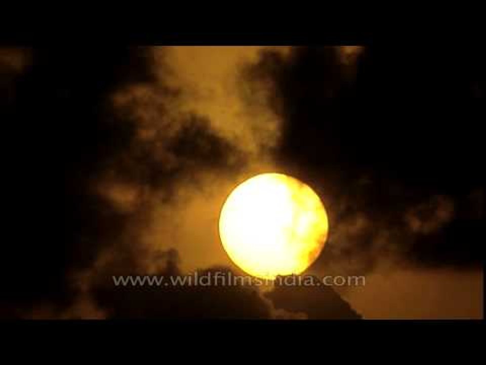 Evening sunset with clouds in Mumbai