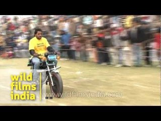 Motorcycle antics in Punjab's Rural Olympics