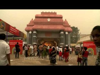 Durga puja pandal at Chittaranjan Park, New delhi