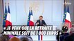 Les annonces d'Emmanuel Macron sur le niveau des retraites