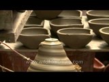 How to make clay Diwali diyas - Pottery at Paharganj, Delhi