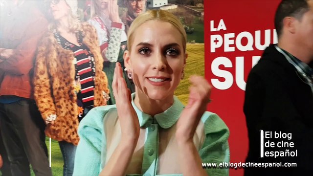 Entrevista a Maggie Civantos en la Premiere de la película La pequeña Suiza . Test de cine español.