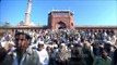 Muslims gathering at Jama Masjid during Eid al-Adha, Delhi