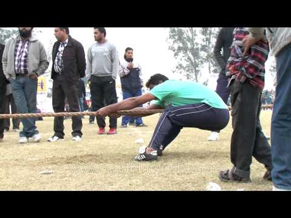 Tug-of-war competition at Kila Raipur Olympics