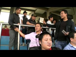 Excited audience at the 6th North East Tamchon Football Trophy opening!
