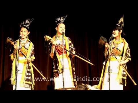 Tetseo Sisters sharing the melodious Li music at the Mussoorie Writers' Festival