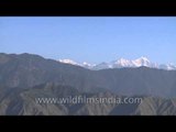 View of Uttarakhand's snow peaks from Lal Tibba, Landour, Mussoorie