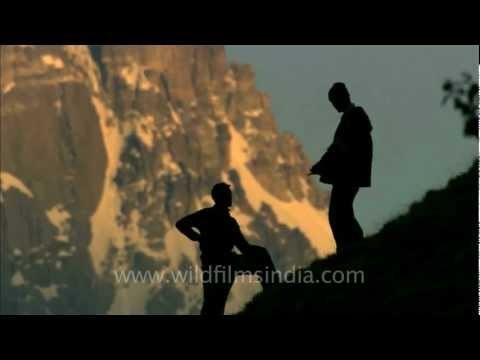 When men and mountains meet!