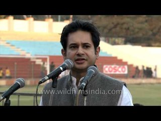 Prince Pradyot Deb Burman of Tripura addresses NE audience : Tamchon Trophy