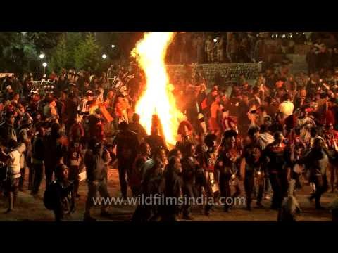 Bon Fire dance at Nagaland Hornbill festival