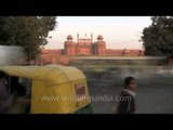 Day to night at Delhi's Red Fort!