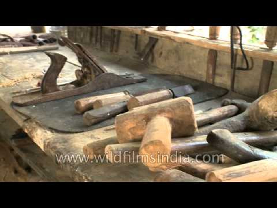 Hand tools for woodworking in Englan village, Nagaland