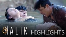 Lino saves Baby CJ and Jacky from drowning | Halik