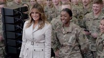 Melania Trump Is Welcomed At Fort Bragg