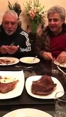 Imran Khan eating meat