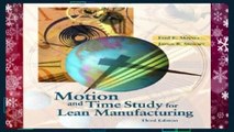 [BEST SELLING]  Motion and Time Study for Lean Manufacturing by Fred E. Meyers