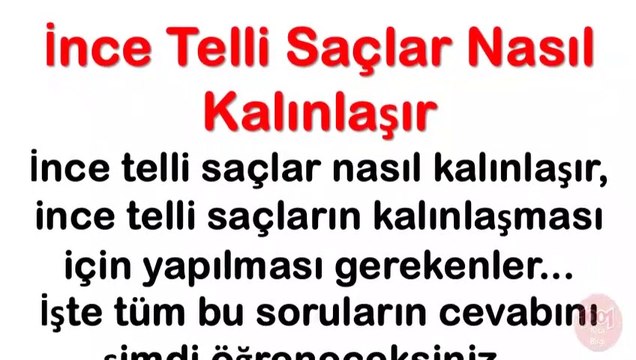 İnce Telli Saçlar Nasıl Kalınlaşır