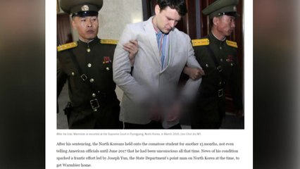 "北, 웜비어 석방 조건으로 병원비 200만 달러 청구" / YTN