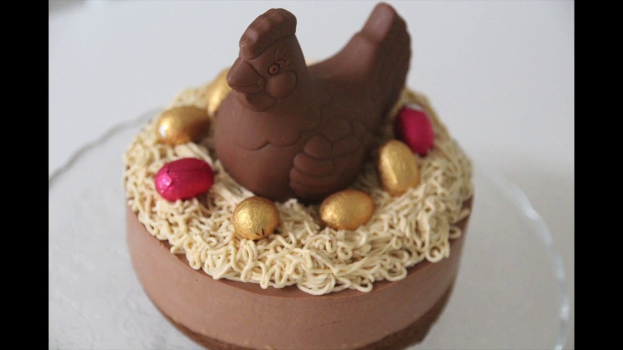 Gâteau nid de pâque au chocolat