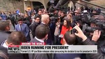 Joe Biden announces he's running for president in 2020
