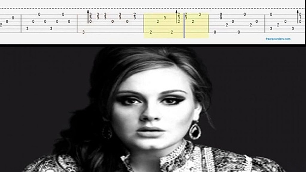 Adele - Someone Like You  ( Fingerstyle tabs)