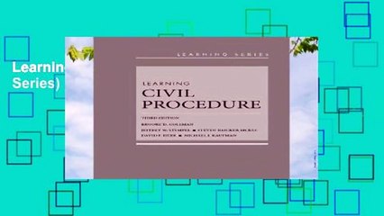 Learning Civil Procedure (Learning Series)