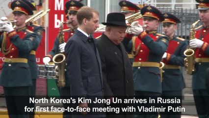 North Korea's Kim in Russia for first talks with Putin