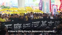 Hong Kong democracy leaders jailed over Umbrella Movement protests
