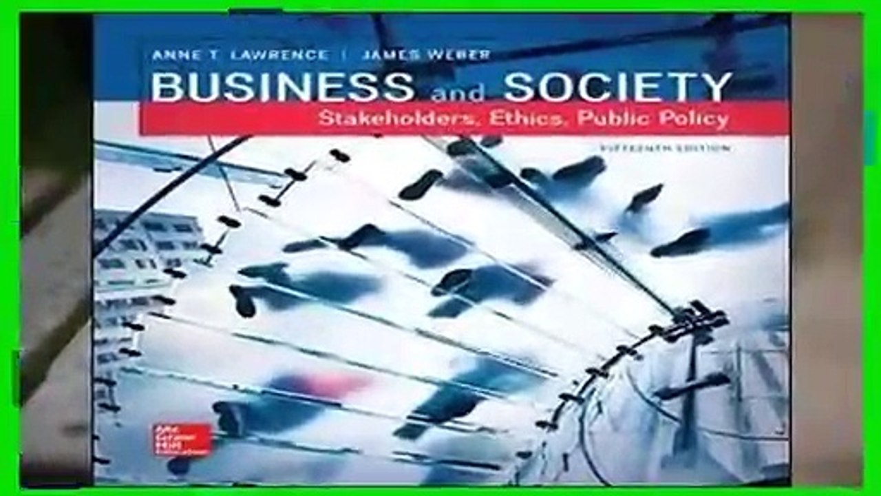 Full version  Business and Society: Stakeholders, Ethics, Public Policy (Irwin Accounting)  For