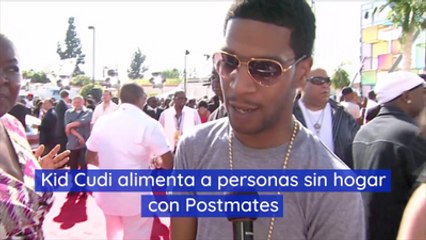 Kid Cudi alimenta a personas sin hogar con Postmates