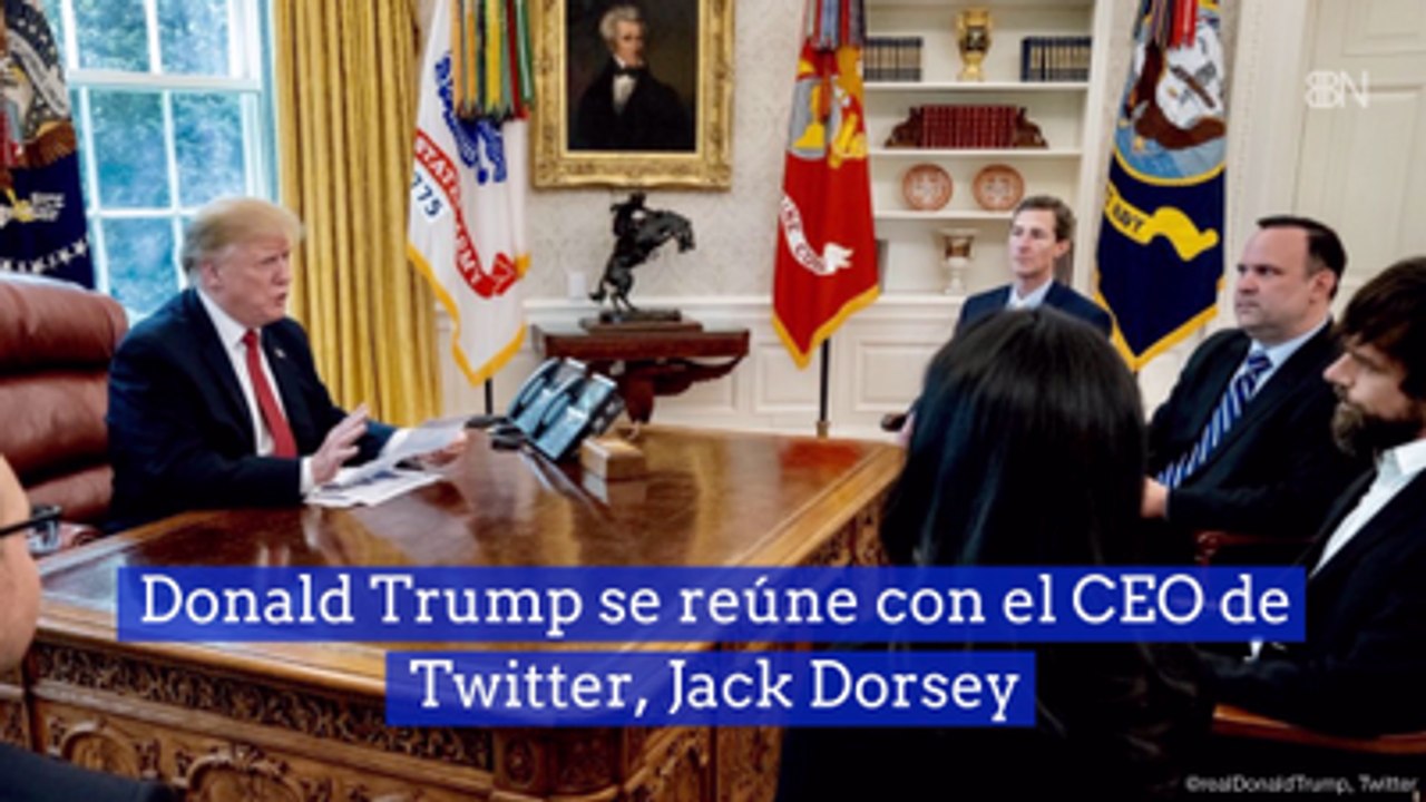 Donald Trump se reúne con el CEO de Twitter, Jack Dorsey