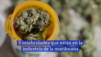 5 celebridades que están en la industria de la marihuana