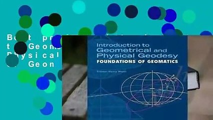Best product  Introduction to Geometrical and Physical Geodesy: Foundations of Geomatics - Thomas
