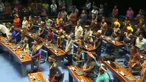 Líderes indígenas em sessão especial no Senado