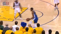 Durant's driving slam gives Warriors late lead in fourth quarter