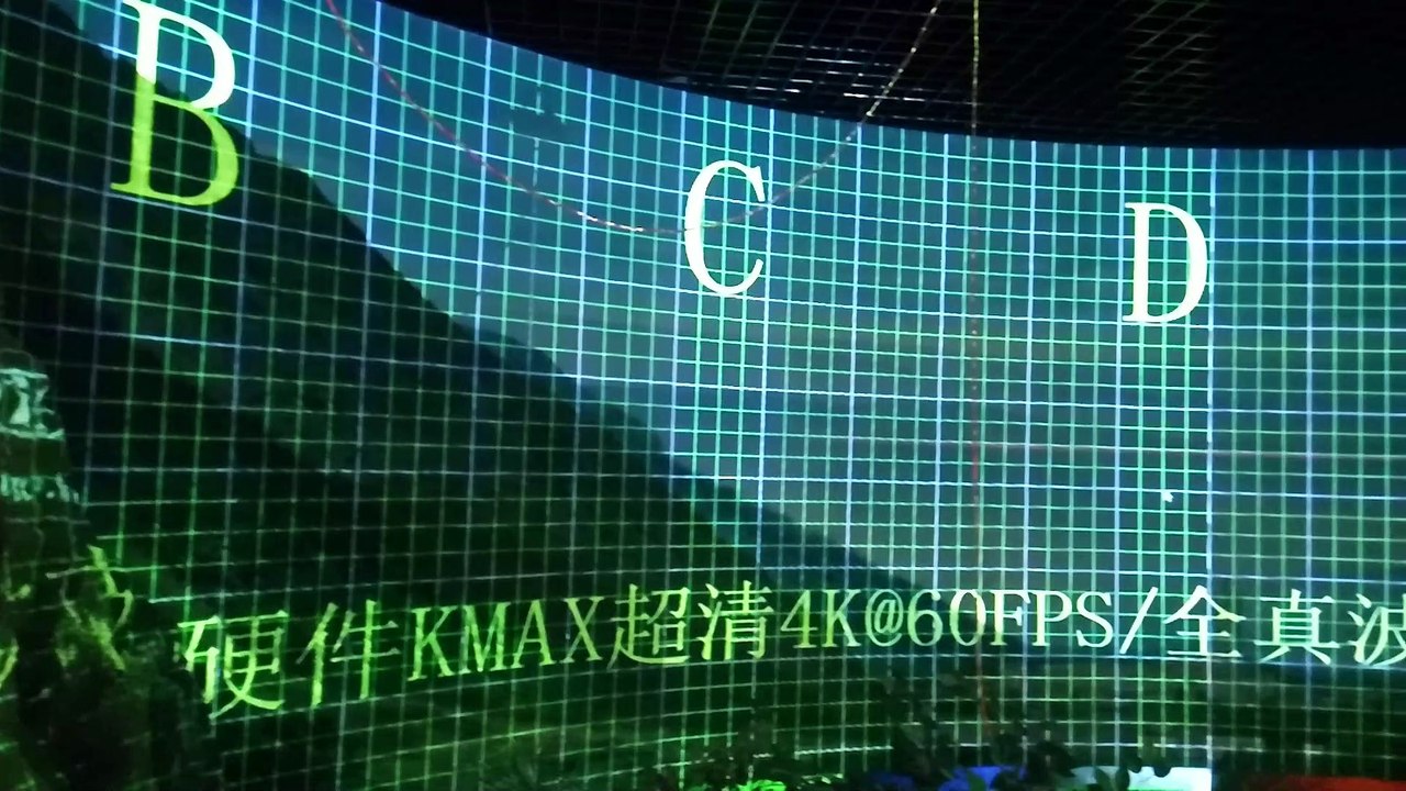 6-channel arc screen fusion projection large screen