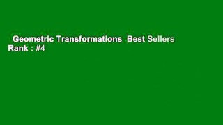 Geometric Transformations  Best Sellers Rank : #4