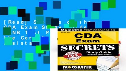 [Read] Secrets of the CDA Exam Study Guide: DANB Test Review for the Certified Dental Assistant