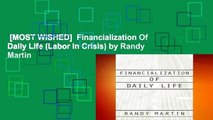 [MOST WISHED]  Financialization Of Daily Life (Labor In Crisis) by Randy Martin
