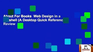About For Books  Web Design in a Nutshell (A Desktop Quick Reference)  Review