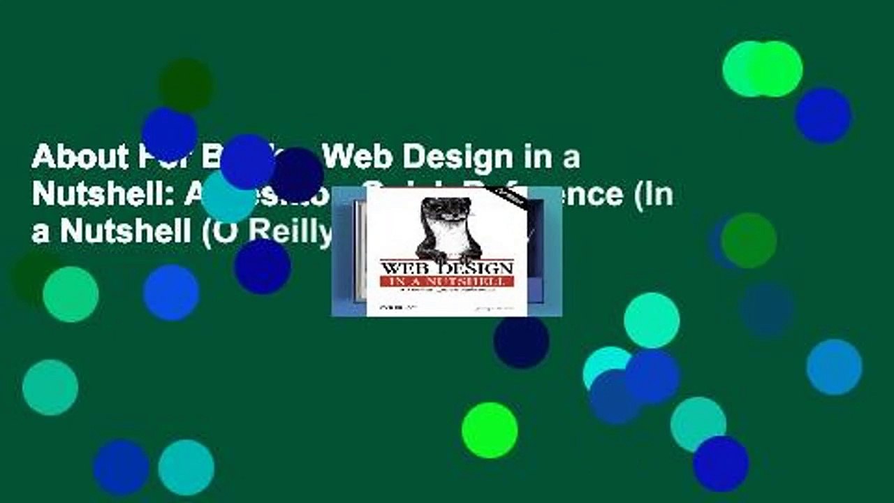 About For Books  Web Design in a Nutshell: A Desktop Quick Reference (In a Nutshell (O Reilly))