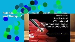 Full E-book Small Animal Clinical Pharmacology and Therapeutics, 2e  For Free