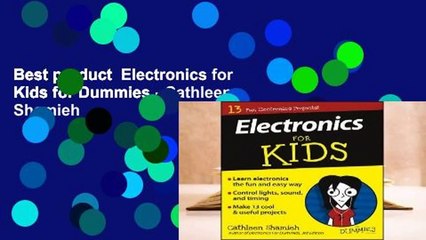 Best product  Electronics for Kids for Dummies - Cathleen Shamieh