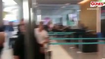 Havalimanında görevliye hakaretler yağdırdı